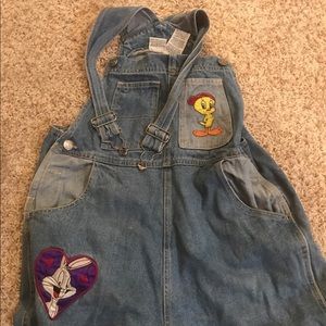Vintage Looney Tunes Overalls